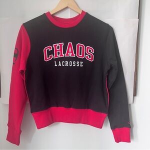 PLL Carolina Chaos Lacrosse Champion Crewneck Sweatshirt Women’s Sz Medium, NWOT